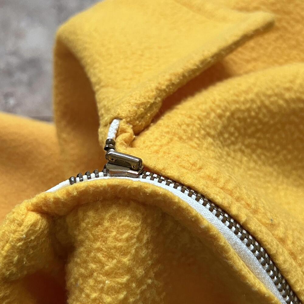 Vintage Wilson Fleece Full Zip Jacket Sz 42 Circa 60s-80s OWOSSO Swim - ZIP FLAW - Picture 8 of 15
